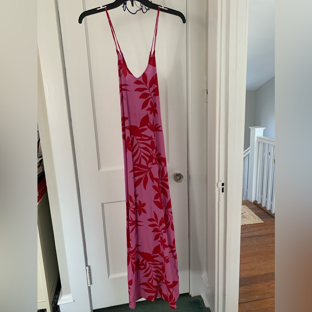 XS Beach Hawaiin Floral Maxi Dress